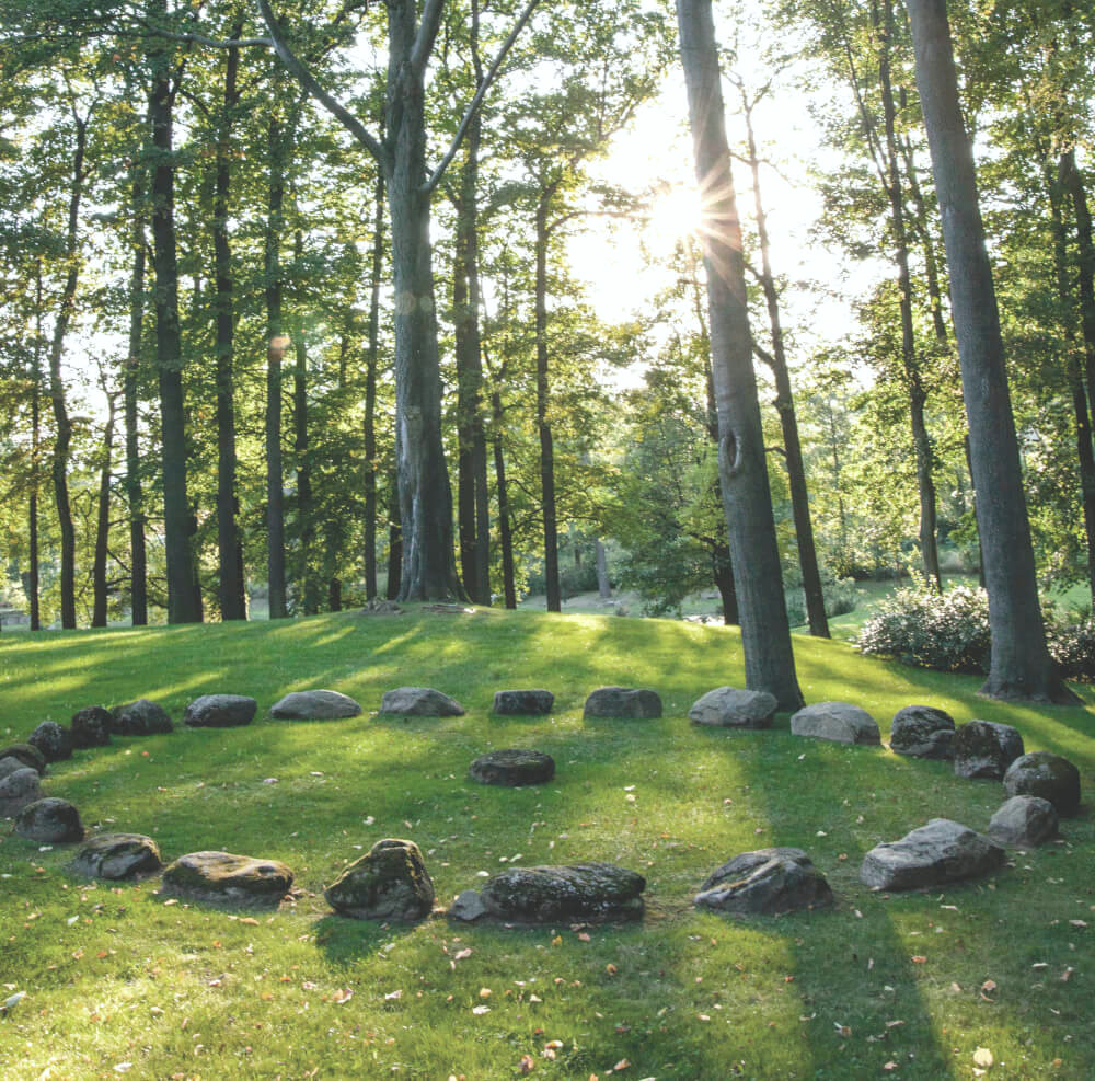 Steinkreis im Park