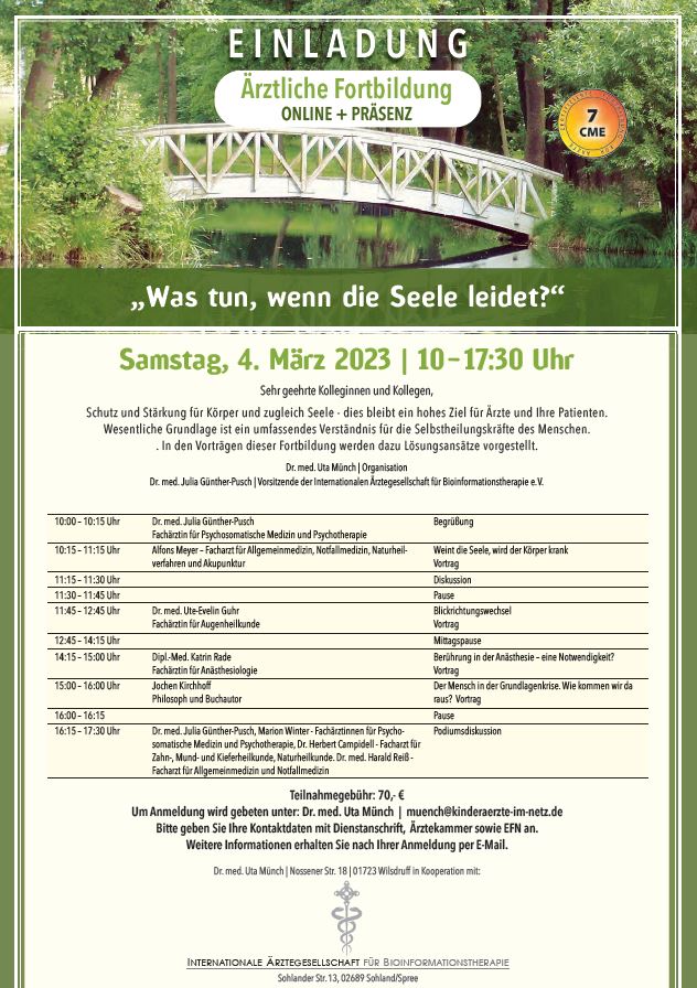 Theomedizinkongress Viktor Philippi Stiftung Gesundheit